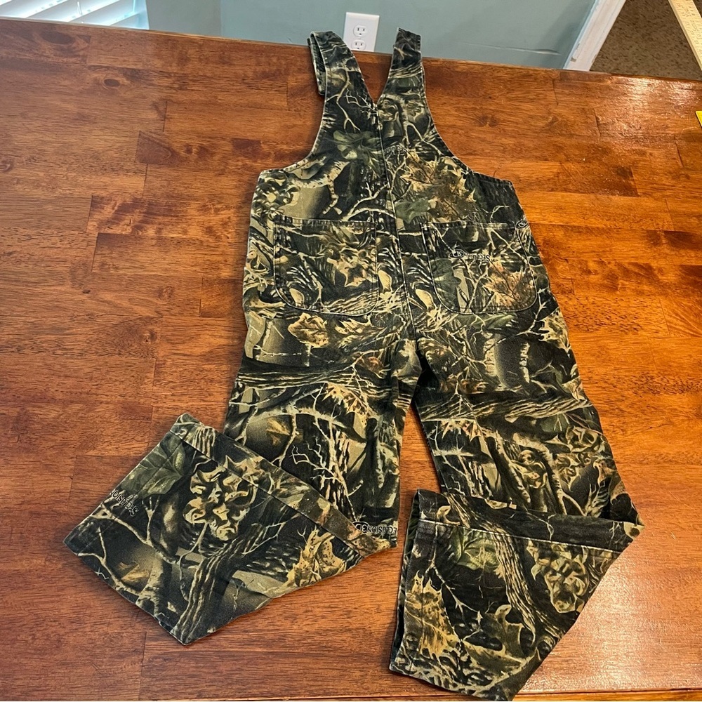 Cabela’s boys flannel camo overalls size small - Picture 4 of 6